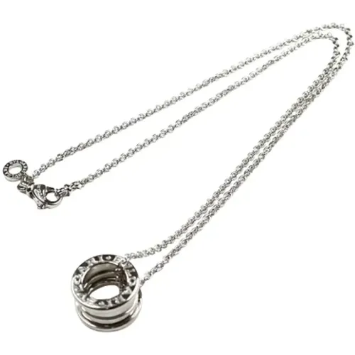 Pre-owned Jewellery, female, , Size: ONE SIZE Pre-owned White Gold necklaces - Bvlgari Vintage - Modalova