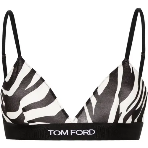 Bras, female, , Size: XS Zebra Print Mesh Underwear - Tom Ford - Modalova