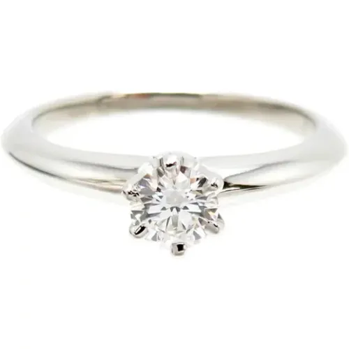 Pre-owned Jewellery, female, , Size: ONE SIZE Pre-owned Platinum rings - Tiffany & Co. Pre-owned - Modalova