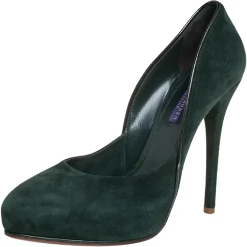 Pre-owned Pumps, female, , Size: 8 US Pre-owned Suede heels - Ralph Lauren Pre-owned - Modalova