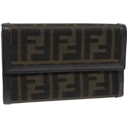 Pre-owned Canvas wallets , female, Sizes: ONE SIZE - Fendi Vintage - Modalova