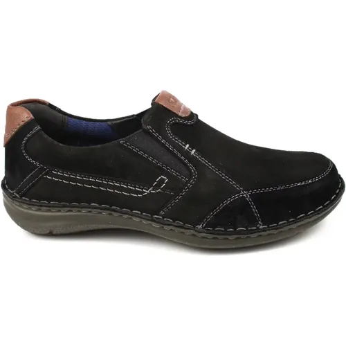 Schwarze Slip-On Bequeme Schuhe , Herren, Größe: 43 EU - Josef Seibel - Modalova