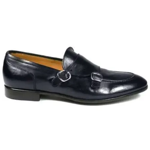 Vintage Leather Double Buckle Shoe , male, Sizes: 9 UK, 10 UK, 6 UK - Green George - Modalova