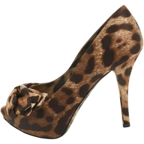 Pre-owned Pumps, female, , Size: 6 US Pre-owned Satin heels - Dolce & Gabbana Pre-owned - Modalova