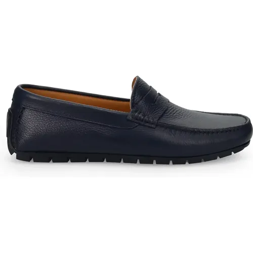 Leather Moccasins , male, Sizes: 8 UK, 7 UK, 11 UK - Sangiorgio - Modalova