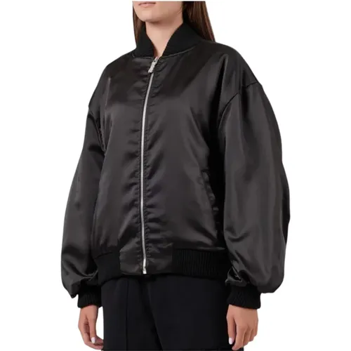 Bomber Jackets, female, , Size: M Women's Bomber Jacket in Cotton - Disclaimer - Modalova