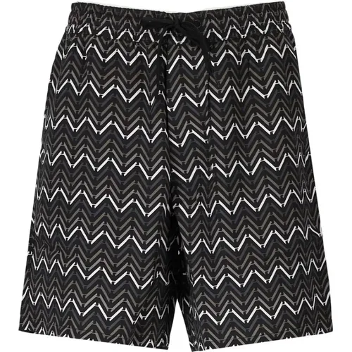 Casual Shorts, male, , Size: M Multicolor Bermuda Shorts - Emporio Armani - Modalova