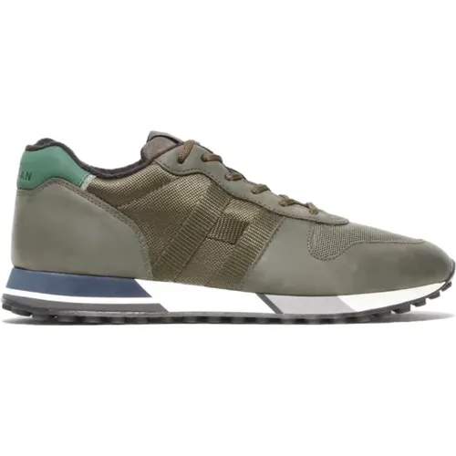 Green Running Sneakers Aw23 , male, Sizes: 7 UK, 6 UK, 11 UK, 5 1/2 UK, 9 1/2 UK - Hogan - Modalova