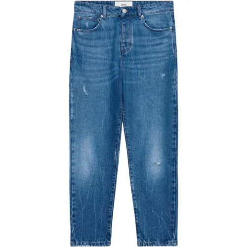 Light Indigo Denim Jeans , male, Sizes: W30 - Ami Paris - Modalova