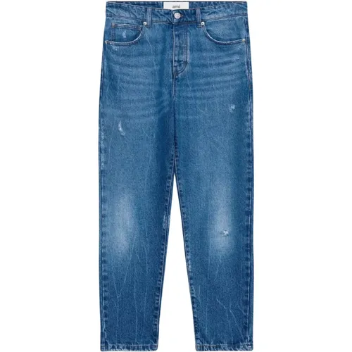 Light Indigo Denim Jeans , male, Sizes: W30, W34 - Ami Paris - Modalova