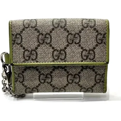Pre-owned Wallets, female, , Size: ONE SIZE Pre-owned Canvas wallets - Gucci Vintage - Modalova