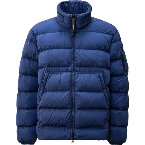 Chrome-R Puffer Coat with Lente Detail , male, Sizes: XL, S - C.P. Company - Modalova