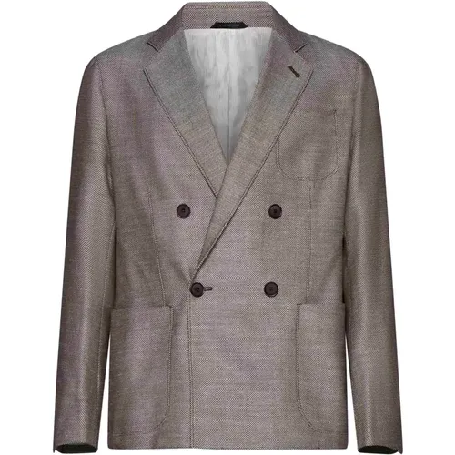 Stylish Jackets , male, Sizes: L - Giorgio Armani - Modalova