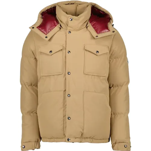Winter Jackets, male, , Size: XL Camel Down Jacket - Moncler - Modalova