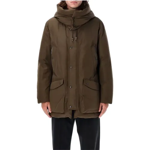 Military Techno Faille Parka , male, Sizes: L - Tom Ford - Modalova