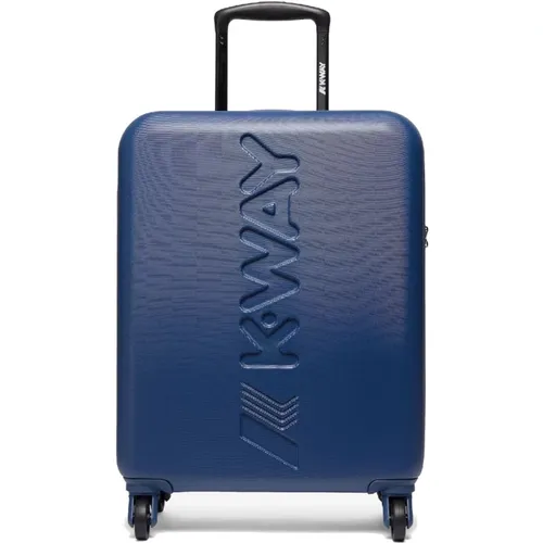 Blauer Unisex Maxi Logo Kabinentrolley - K-way - Modalova