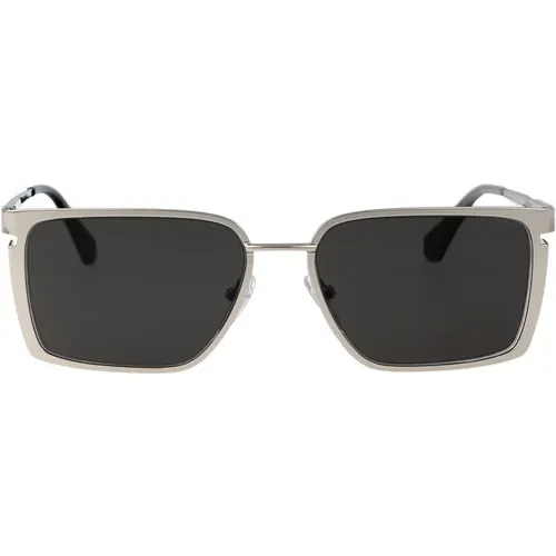 Sunglasses, unisex, , Size: 56 MM Yoder Sunglasses - Off White - Modalova