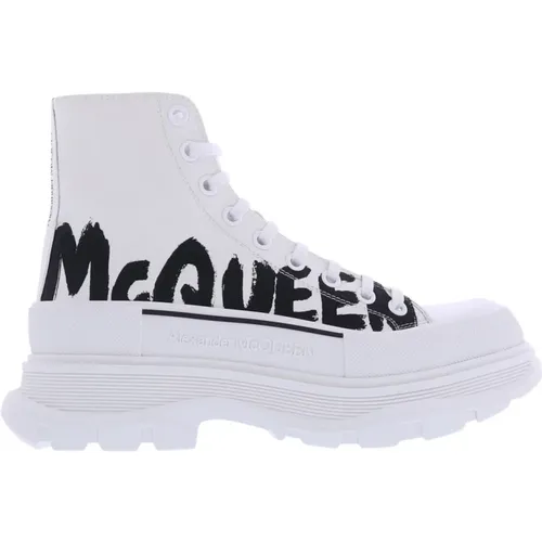 Slick Written Logo Sneakers - alexander mcqueen - Modalova
