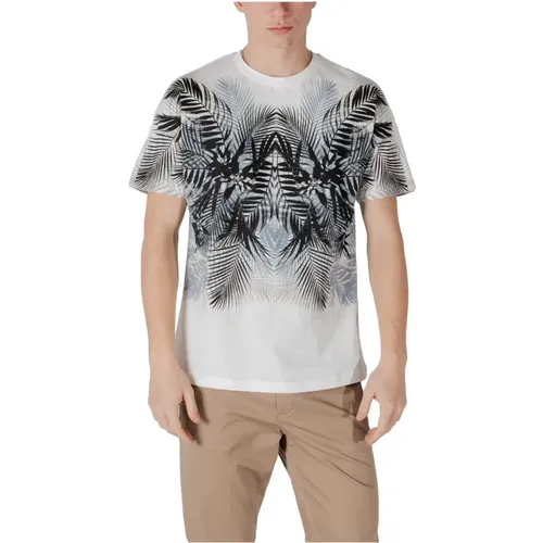 T-Shirts, male, , Size: 2XL Floral Short Sleeve T-shirt Round Neck - Antony Morato - Modalova