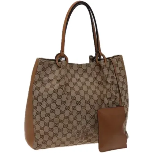 Pre-owned Tote Bags, female, , Size: ONE SIZE Pre-owned Canvas totes - Gucci Vintage - Modalova