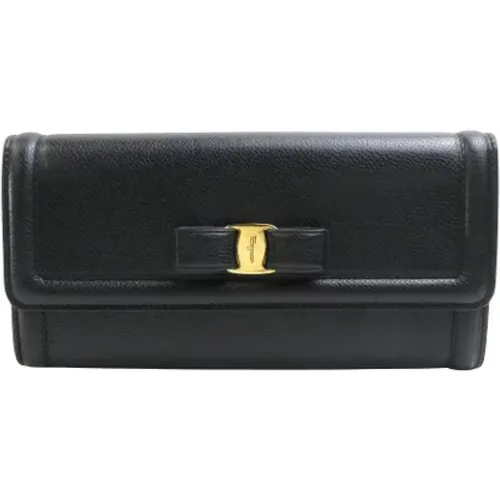 Pre-owned Wallets, female, , Size: ONE SIZE Pre-owned Leather wallets - Salvatore Ferragamo Pre-owned - Modalova