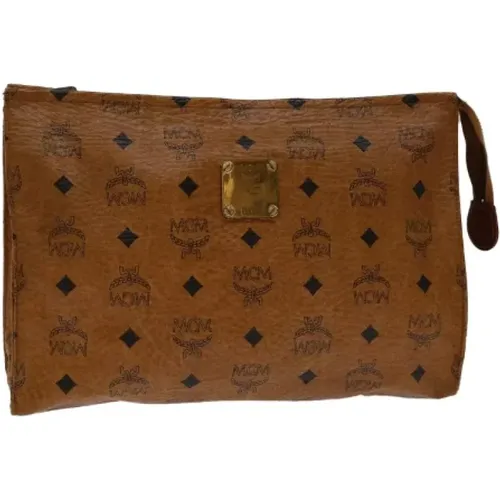 Pre-owned Clutches, female, , Size: ONE SIZE Pre-owned Leather clutches - MCM Pre-owned - Modalova