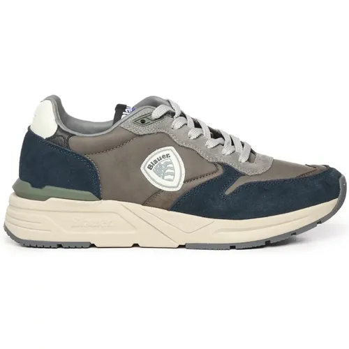 Sneakers, male, , Size: 10 US Stylish RAY Sneakers - Blauer - Modalova