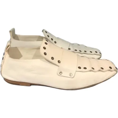 Pre-owned Flats, female, , Size: 10 US Pre-owned Leather flats - Celine Vintage - Modalova