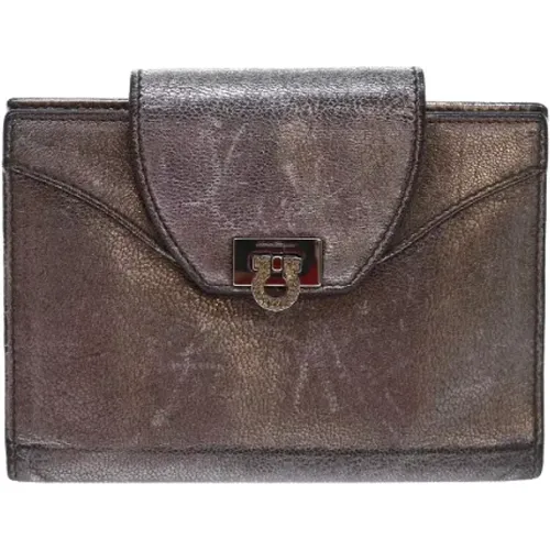 Pre-owned Leather wallets , female, Sizes: ONE SIZE - Salvatore Ferragamo Pre-owned - Modalova