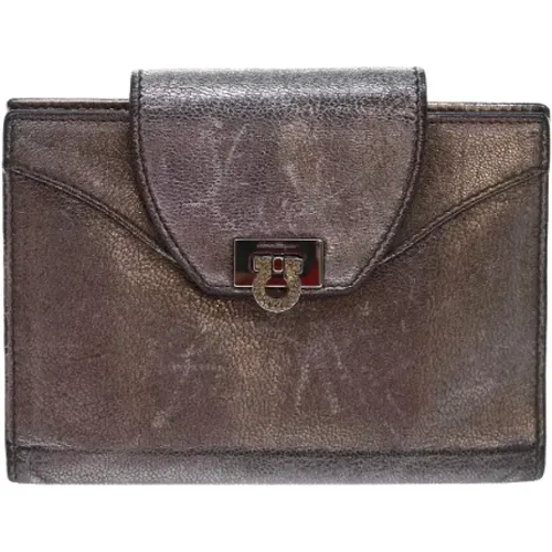 Pre-owned Wallets, female, , Size: ONE SIZE Pre-owned Leather wallets - Salvatore Ferragamo Pre-owned - Modalova