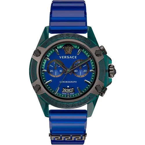 Sport Chrono Active Watch , male, Sizes: ONE SIZE - Versace - Modalova