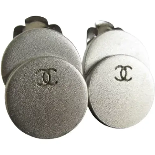 Pre-owned Jewellery, female, , Size: ONE SIZE Pre-owned Metal earrings - Chanel Vintage - Modalova