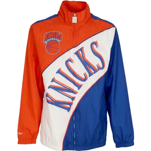 Light Jackets, male, , Size: M NBA Arched Windbreaker New York Knicks - Mitchell & Ness - Modalova