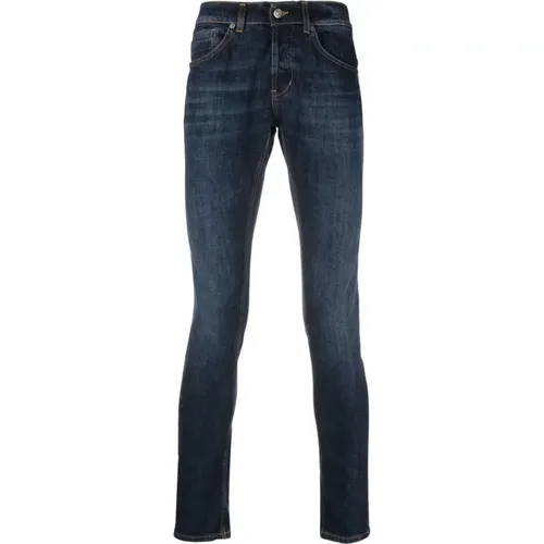 Slim-Fit Jeans mit Mid-Rise , Herren, Größe: W30 - Dondup - Modalova