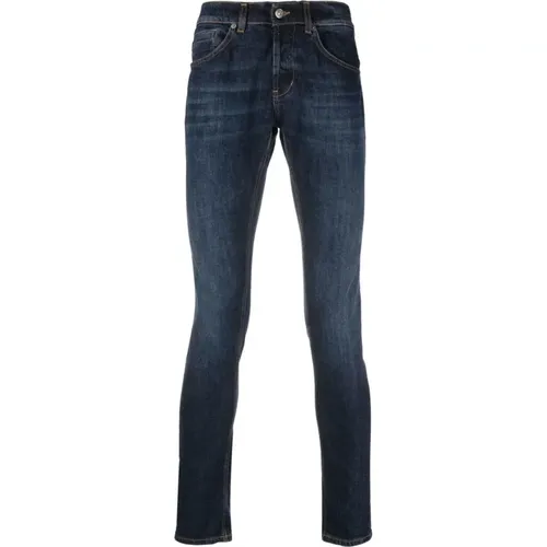 Slim-Fit Jeans mit Mid-Rise , Herren, Größe: W36 - Dondup - Modalova