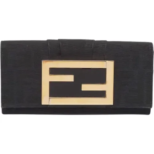 Pre-owned Wallets, female, , Size: ONE SIZE Pre-owned Canvas wallets - Fendi Vintage - Modalova