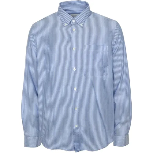 Arne Gestreiftes Hemd mit Button-Down-Kragen , Herren, Größe: XL - NN07 - Modalova