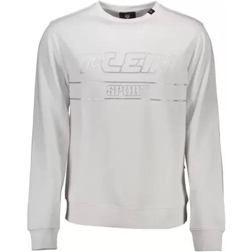 Eleganter Sweatshirt mit Kontrastdetails , Herren, Größe: L - Plein Sport - Modalova