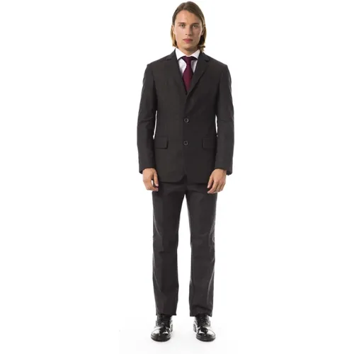 Single Breasted Suits, male, , Size: L Wool Two-Button Suit - Byblos - Modalova