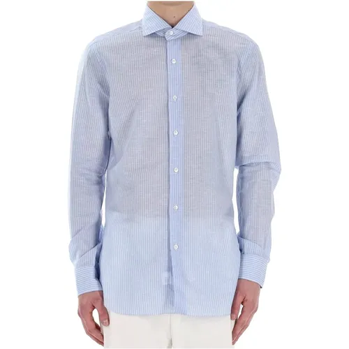 Casual Shirts, male, , Size: XL Clear Tailored Shirt - Barba - Modalova