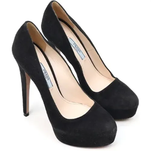 Pre-owned Suede heels , female, Sizes: 3 UK - Prada Vintage - Modalova