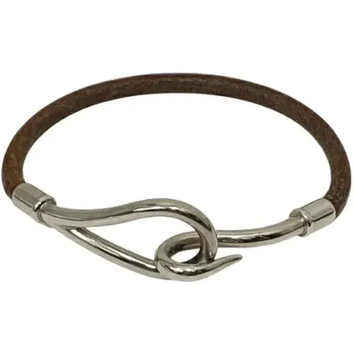 Pre-owned Jewellery, female, , Size: ONE SIZE Pre-owned Leather bracelets - Hermès Vintage - Modalova