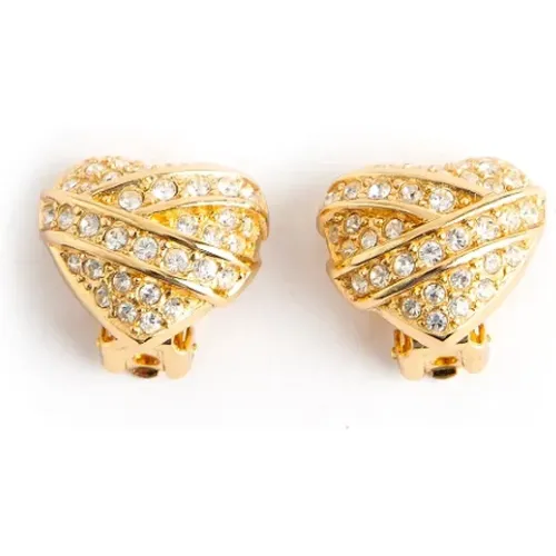 Pre-owned Jewellery, unisex, , Size: ONE SIZE Pre-owned Metal earrings - Dior Vintage - Modalova