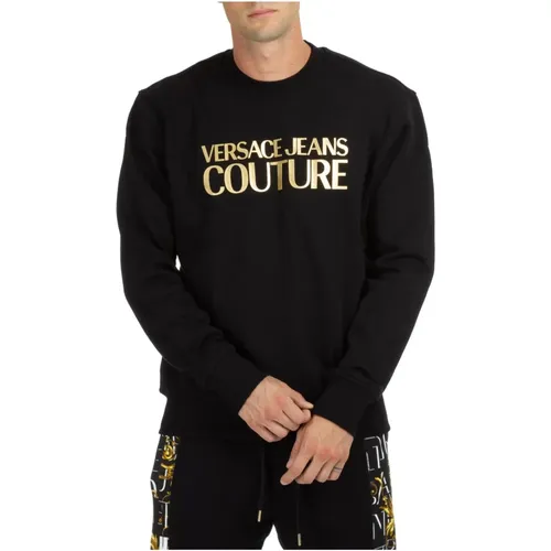 Gemustertes Logo Sweatshirt , Herren, Größe: L - Versace Jeans Couture - Modalova