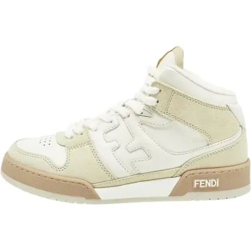 Pre-owned Sneakers, female, , Size: 8 US Pre-owned Leather sneakers - Fendi Vintage - Modalova