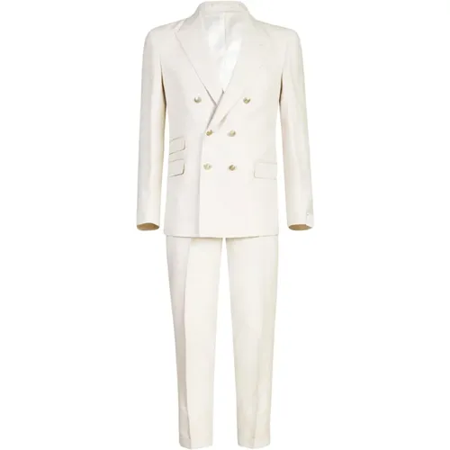 Double-Breasted Suit , male, Sizes: 4XL, M, 2XL, XL, 3XL, L - Eleventy - Modalova