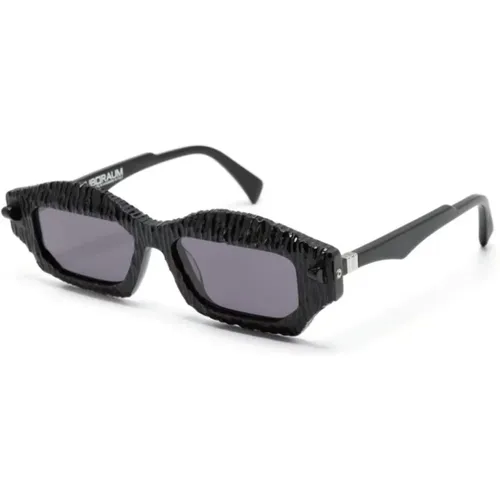Schwarze Sonnenbrille für den täglichen Gebrauch , Damen, Größe: 55 MM - Kuboraum - Modalova