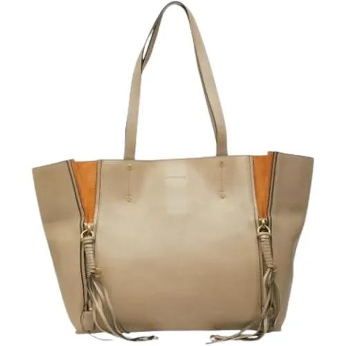 Pre-owned Tote Bags, female, , Size: ONE SIZE Pre-owned Leather Shoulder Bag - Chloé Pre-owned - Modalova