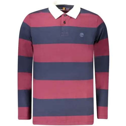Polo Shirts, male, , Size: M Red Cotton Men Polo Shirt - Timberland - Modalova
