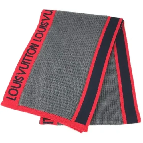 Pre-owned Scarves, male, , Size: ONE SIZE Pre-owned Fabric scarves - Louis Vuitton Vintage - Modalova